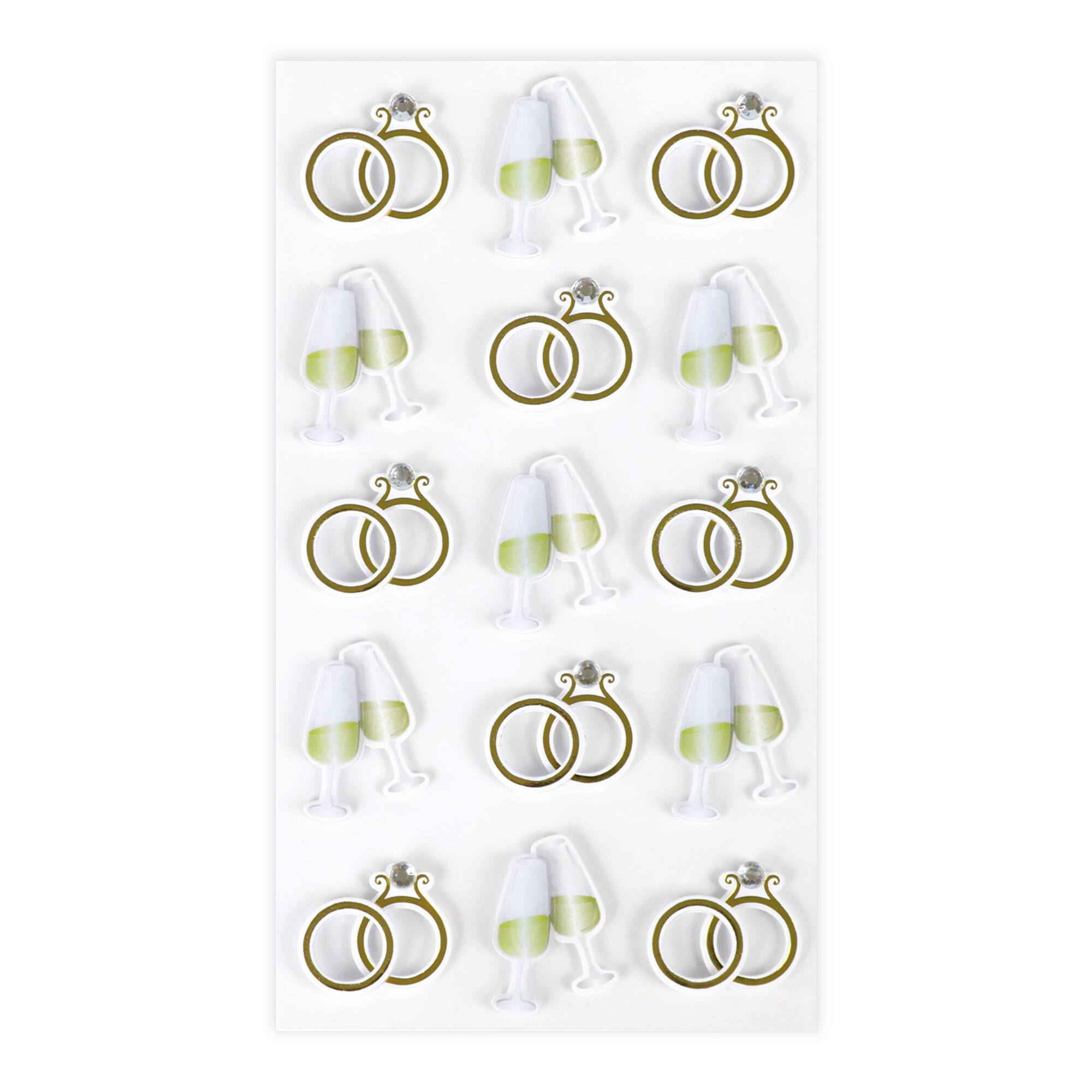 Ring & Glasses Stickers Stickers by Recollections™